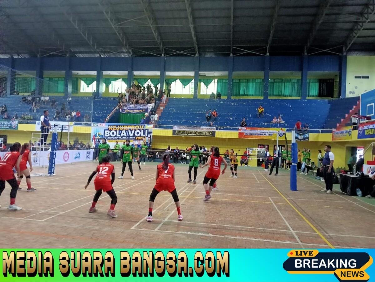 Tim Putri Petrokimia Gresik Tumbangkan Tunas Muda Surabaya, Lolos ke Perempat Final Kejurprov Jatim