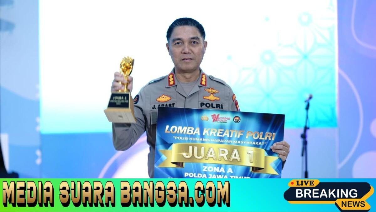 Humas Polda Jatim Raih Peringkat 1 Nominasi Keaktifan Video Polri Zona A