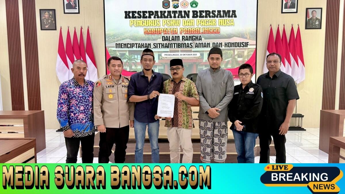 Jogo Jatim : Polres Probolinggo Gandeng Perguruan Pencak Silat Wujudkan Kamtibmas Kondusif