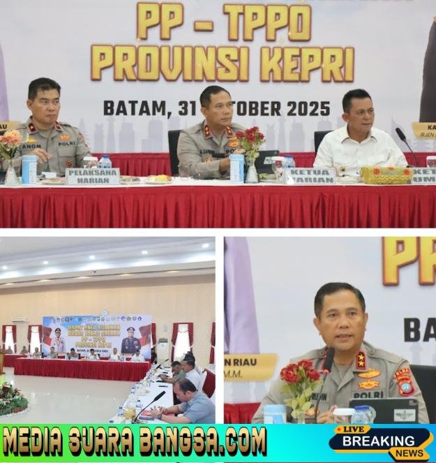 POLDA KEPRI DAN PEMPROV KEPRI GELAR RAPAT EVALUASI GUGUS TUGAS PP-TPPO 2025: PERKUAT KOORDINASI CEGAH PERDAGANGAN ORANG