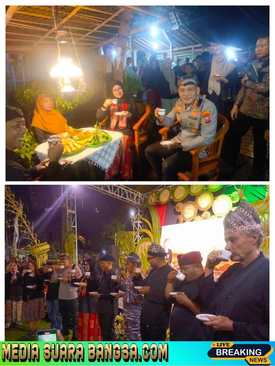Kapolresta Banyuwangi Kombes Pol. Rama Samtama Putra Hadiri Kegiatan “Ngopi Sepuluh Ewu” Bersama Ipuk