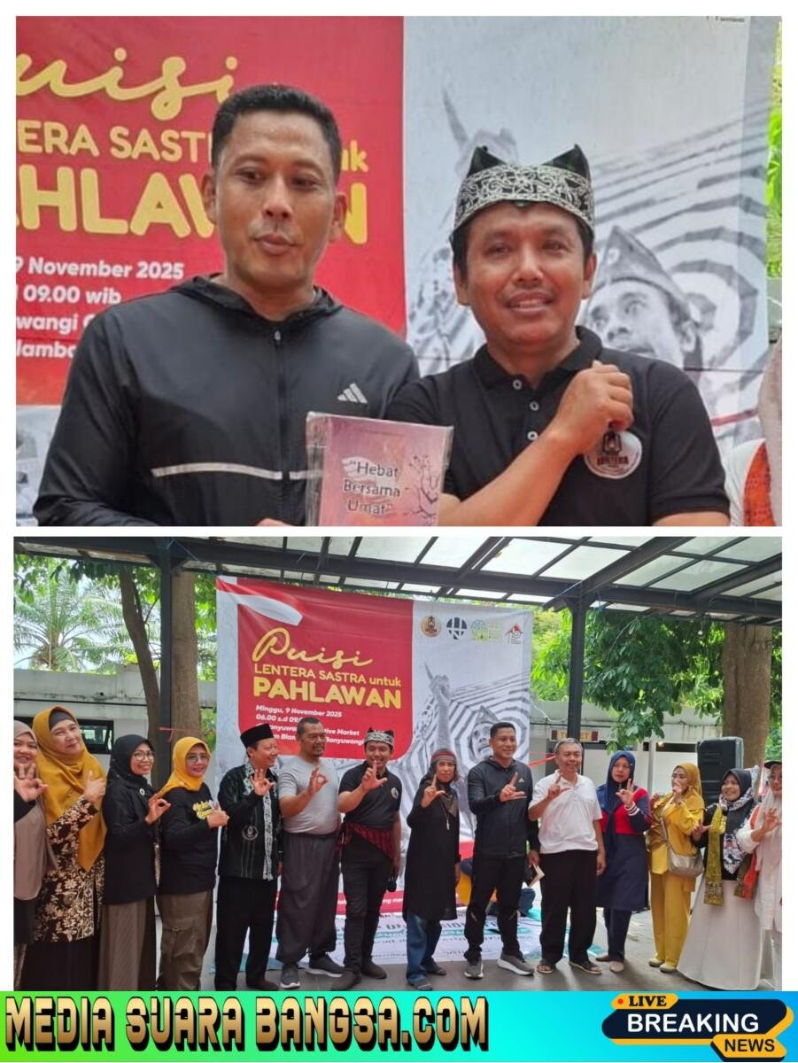 Kapolresta Banyuwangi Terima Buku Antologi Puisi dari Ketua Lentera Sastra dalam Gelaran “Puisi untuk Pahlawan”