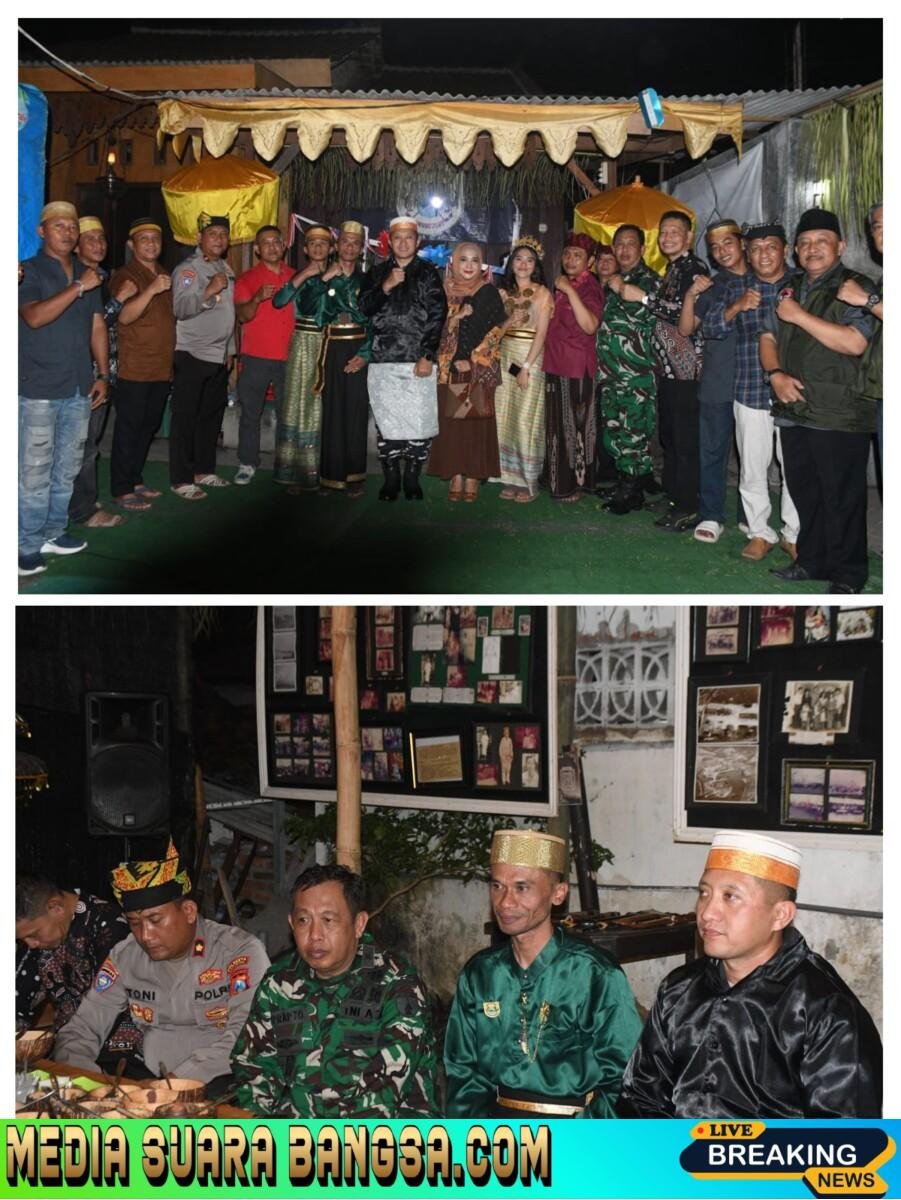 Mayor Kav Suprapto, Kasdim Kodim 0825/Banyuwangi, pada kegiatan di Festival Adat Kampung Mandar, Kabupaten Banyuwangi