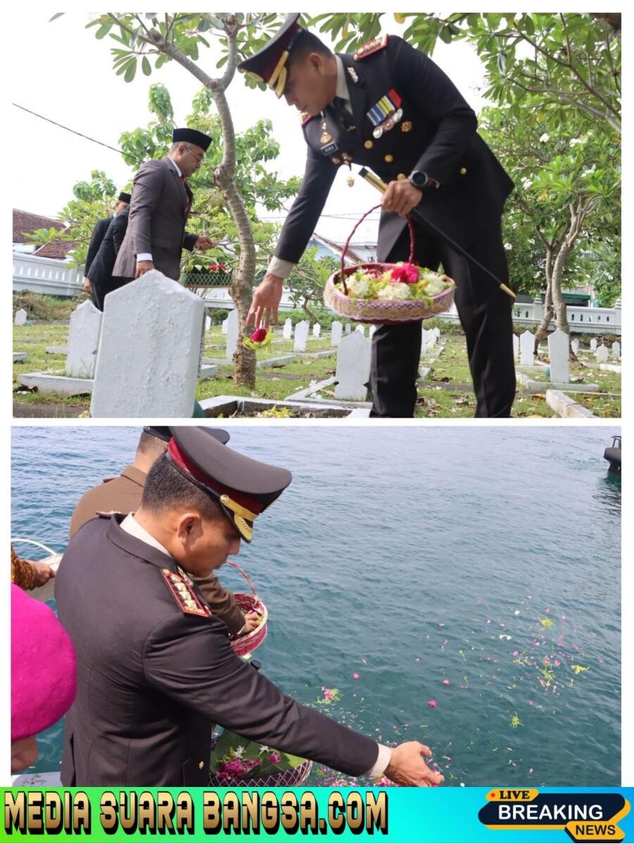 Berlangsung Khidmat : Kapolresta Banyuwangi Mengikuti Rangkaian Peringatan Hari Pahlawan