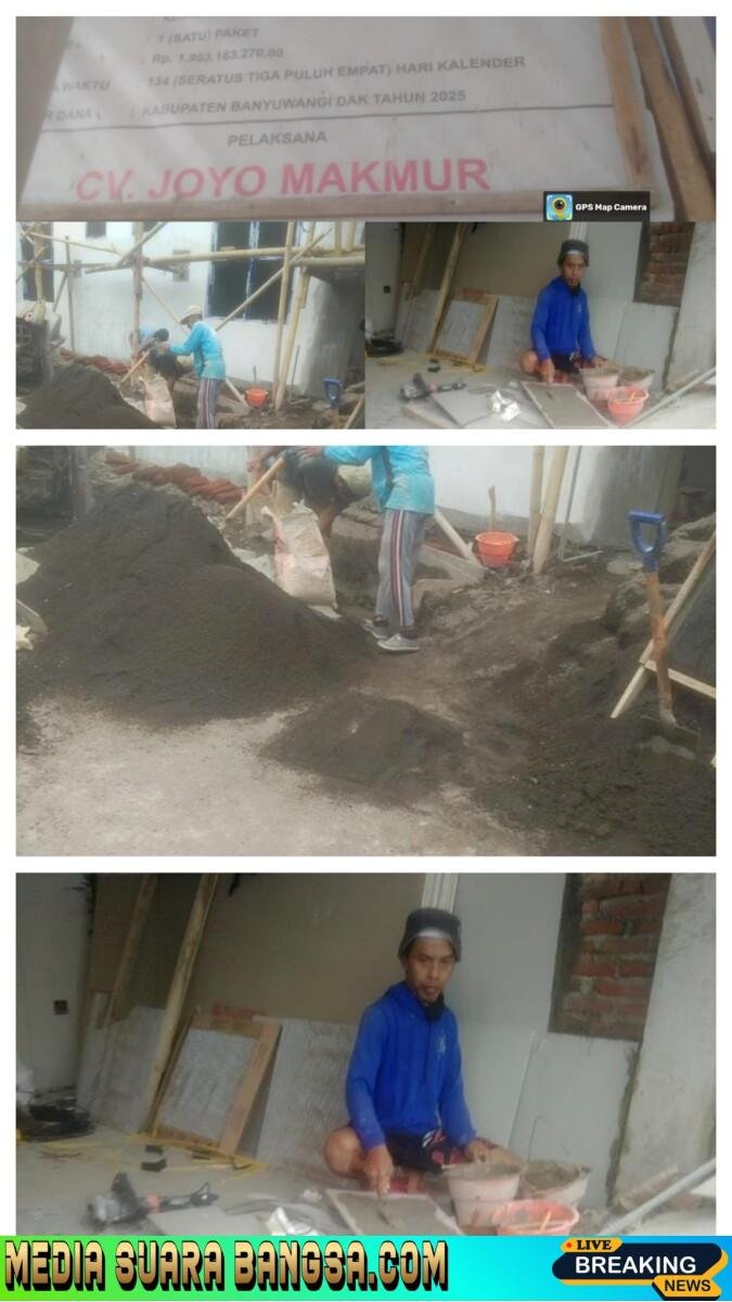 Pekerja Proyek Rehabilitasi Puskesmas Singotrunan Diduga Tak Dilengkapi K3, Kadinkes dan Puskesmas Saling Lempar Tanggung Jawab