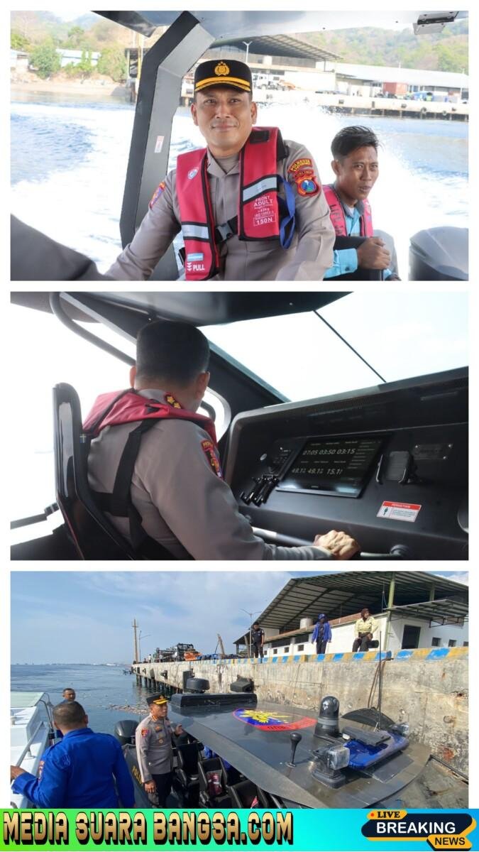 Kapolresta Banyuwangi Uji Coba Kapal Cepat Baru untuk Perkuat Keamanan Perairan