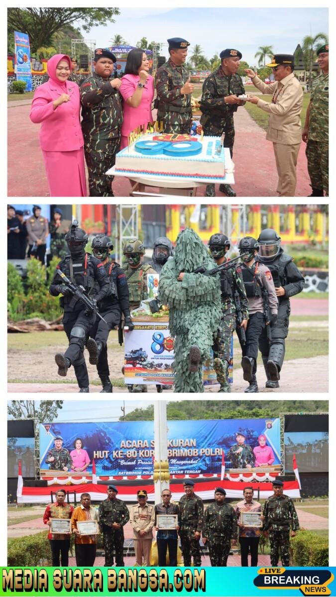 Tari Kolosal hingga Aksi Lapangan Warnai Syukuran HUT Brimob ke-80 di Polda Kalteng