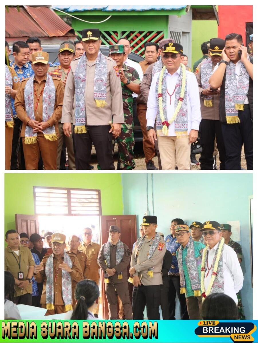 Kunker di Mura Bersama Gubernur, Kapolda Kalteng Tinjau Fasilitas Sekolah, Pasar Murah hingga Lakukan Aksi Sosial