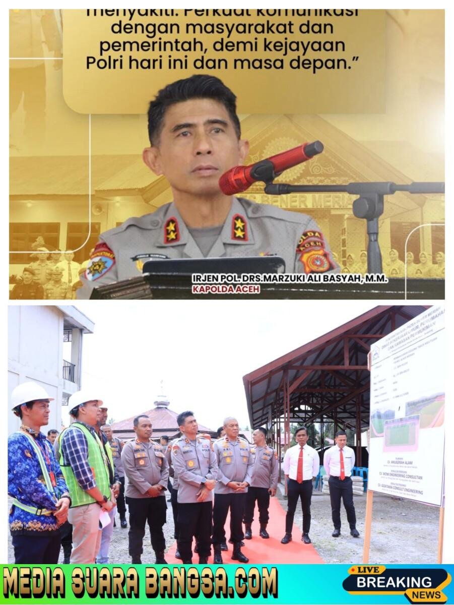 Kapolda Aceh Letakkan Batu Pertama Pembangunan Joging Track Metuah di Polres Bener Meriah