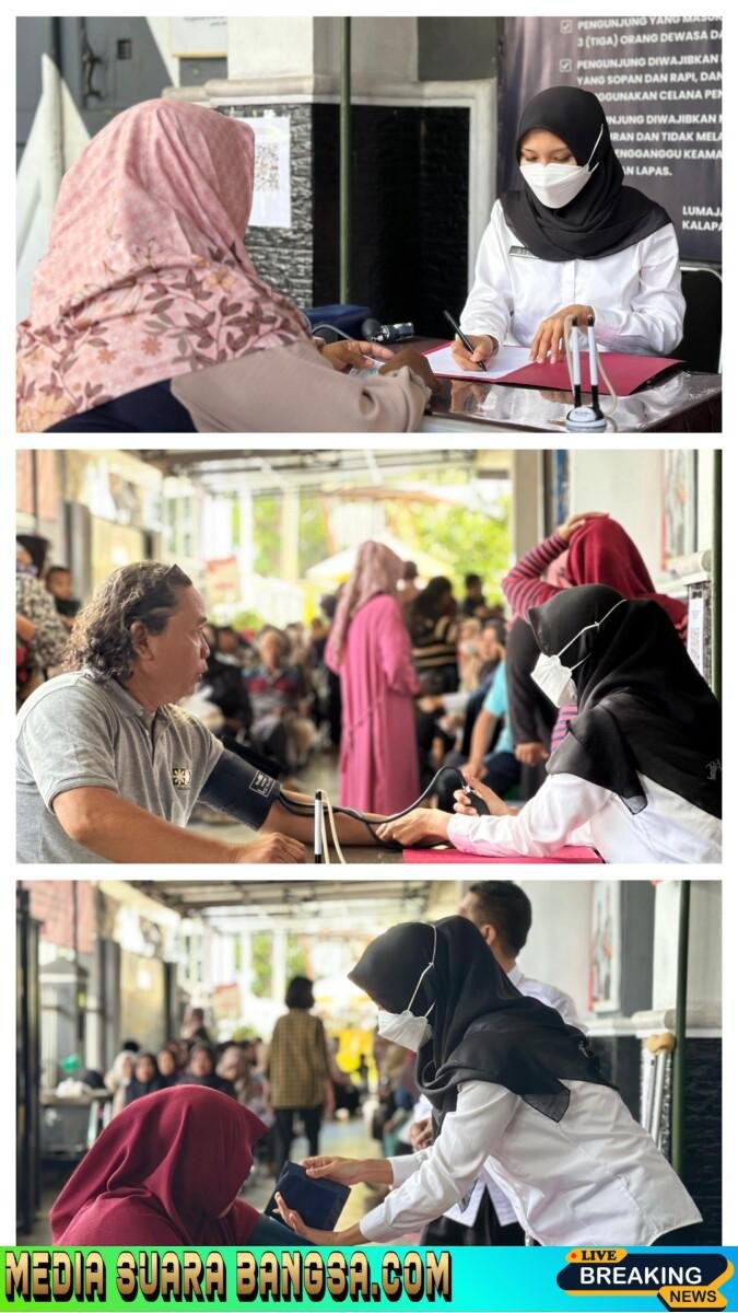 Lapas Kelas IIB Lumajang Gelar Pemeriksaan Kesehatan Gratis bagi Pengunjung dalam Rangka Hari Jadi Kementerian Imigrasi dan Pemasyarakatan ke-1