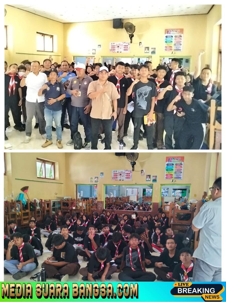 Ratusan Siswa Ikuti Edukasi Jurnalistik Kolaborasi PW FRN dan SMPN 1 Rogojampi