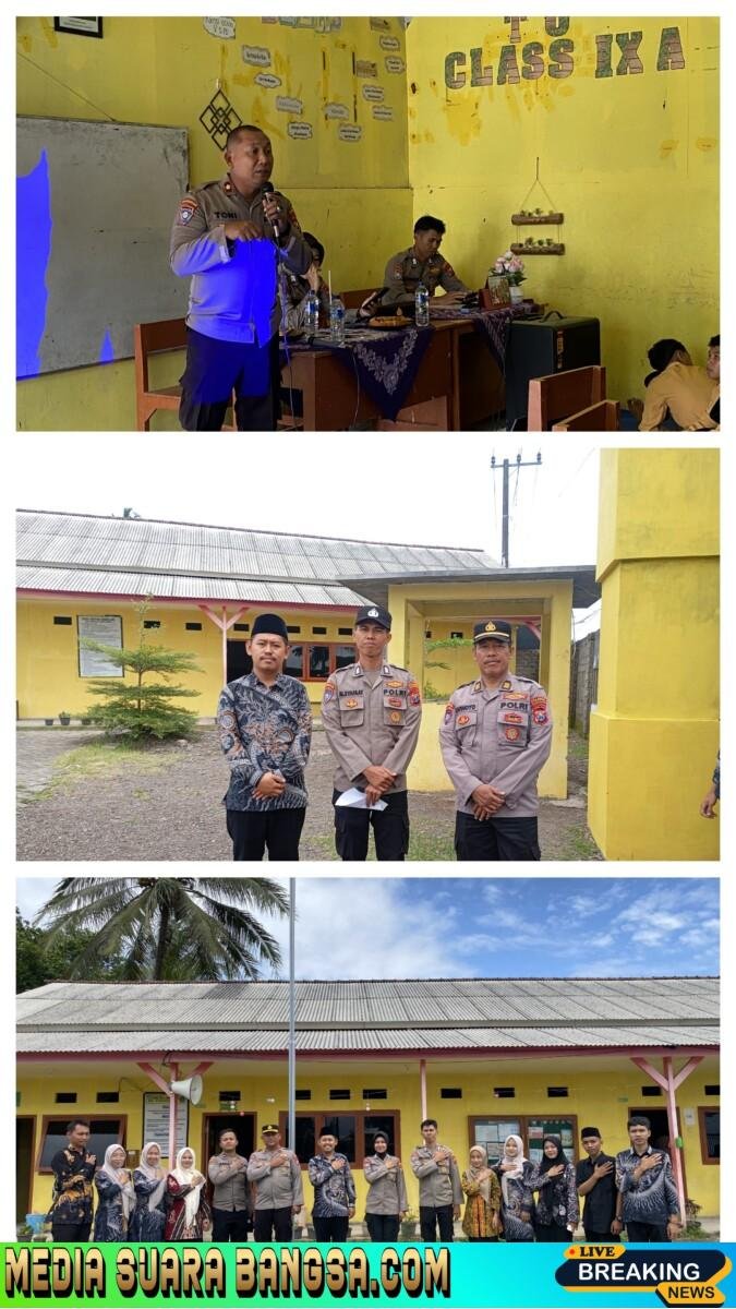 Edukasi Kepolisian di Sekolah : KASAT BINMAS Kenalkan SMP Unggulan Darul Anwar kepada Pelajar