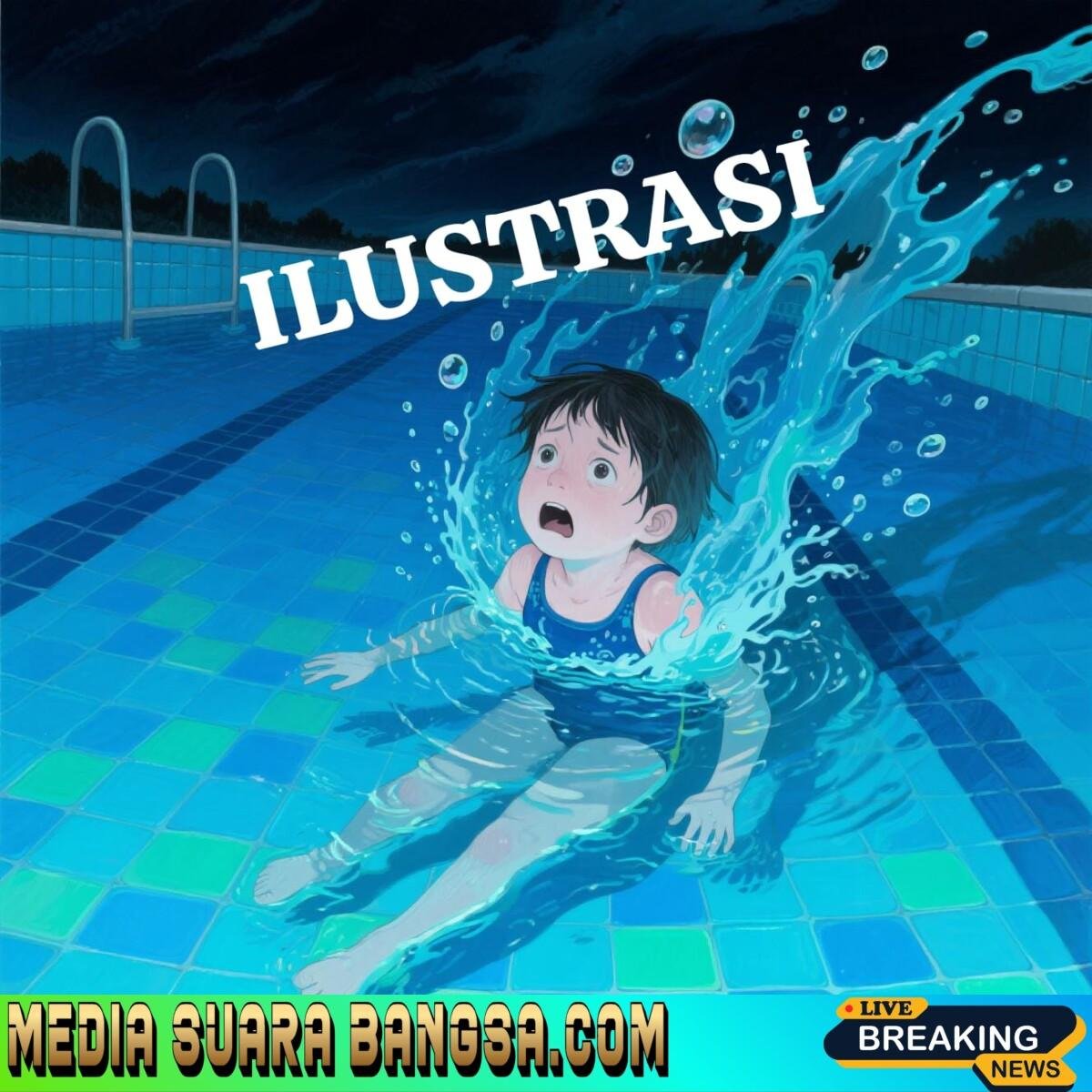 Ditinggal Beli Makanan, Bocah 4,5 Tahun Tewas Tenggelam di kolam renang Wisata Banyuwangi Park