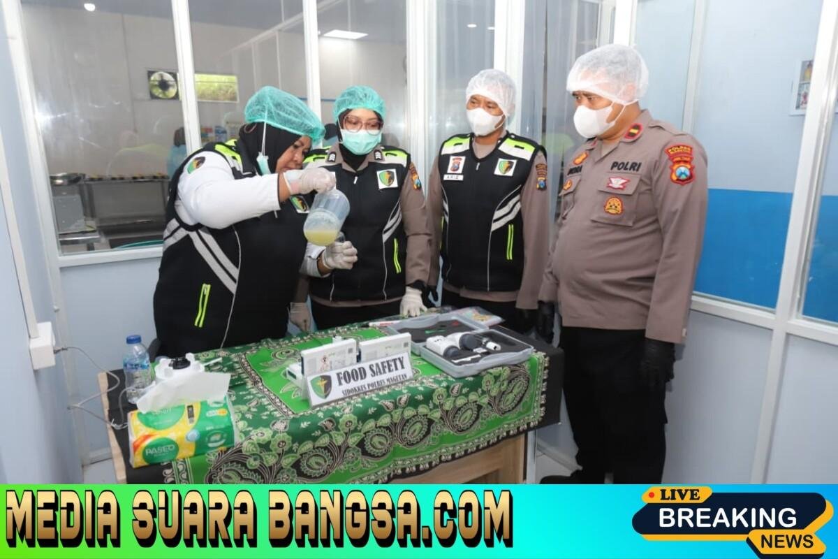 Tim Dokkes Lakukan Uji Food Safety di SPPG Polres Magetan 2 Poncol