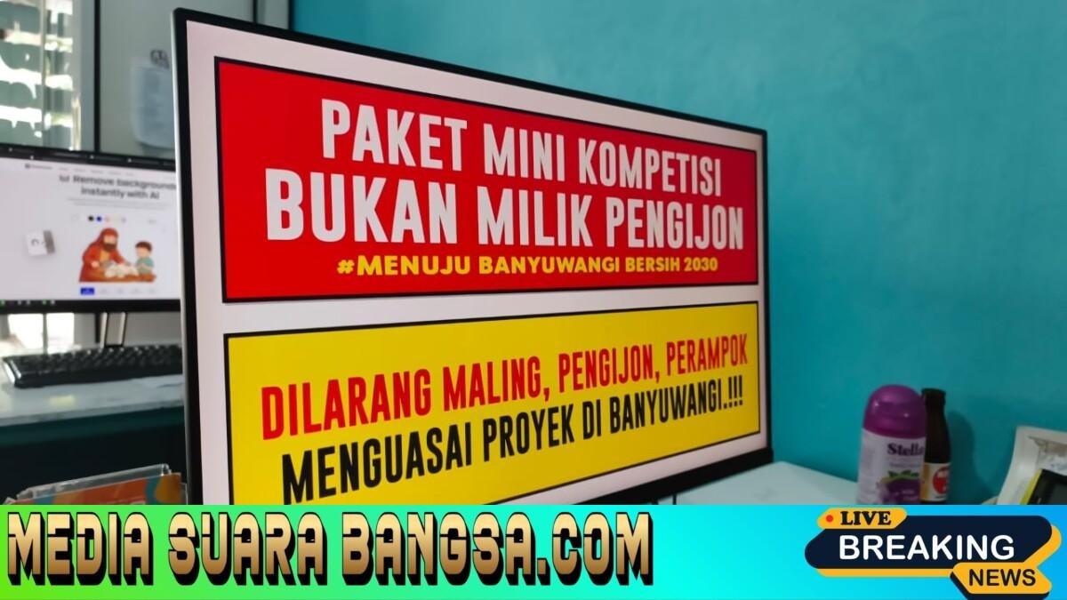 Puskaptis Banyuwangi Gelar Aksi Damai di Depan Dinas PU CKPP: Soroti Dugaan Permainan dalam Proses Mini Kompetisi