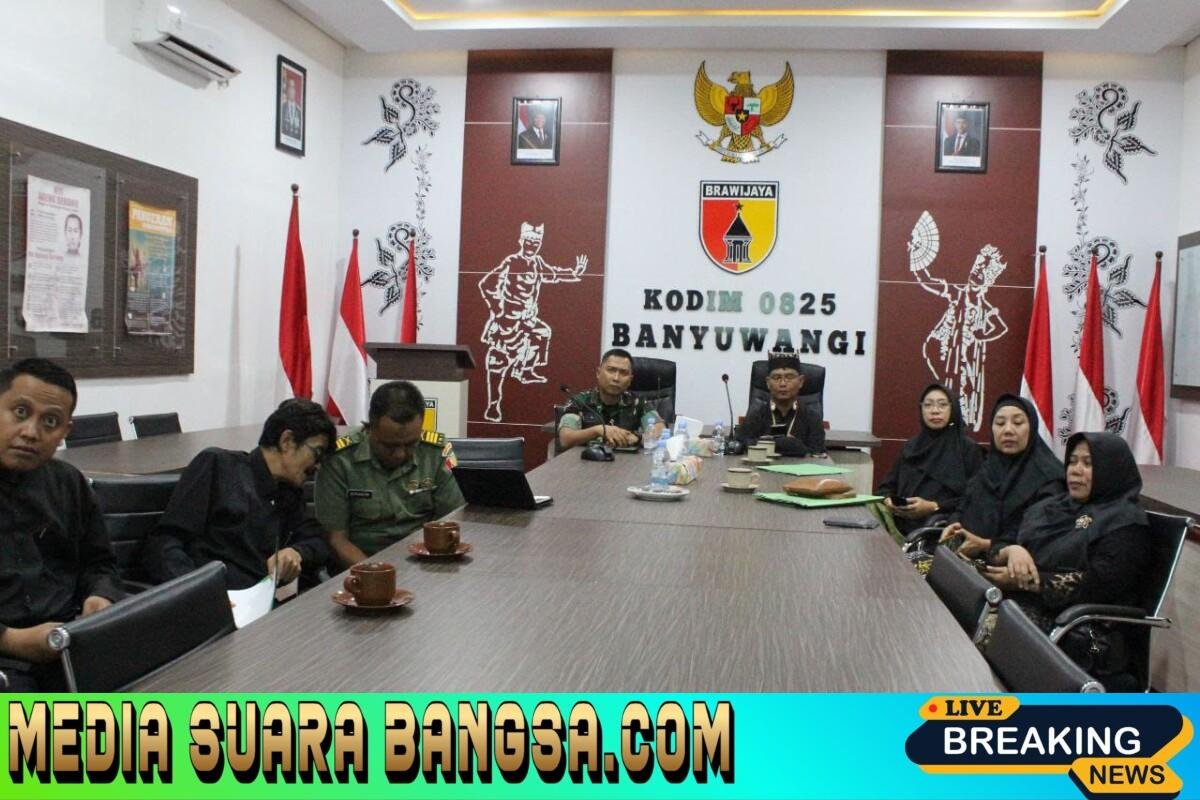 Dandim Banyuwangi Laksanakan Vicon Satgas Pembangunan Koperasi Merah Putih Jawa, Dorong Akselerasi Gerai dan Pergudangan Desa