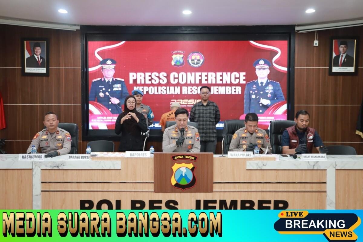 Polres Jember Bongkar Jaringan Narkotika Antar Pulau, 885 Gram Sabu dan 300 Butir Ekstasi Disita