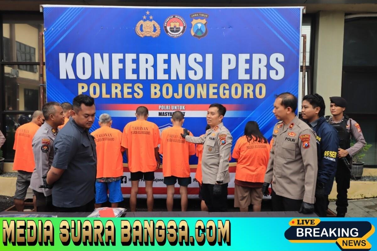 Polres Bojonegoro Amankan 8 Pelaku Kejahatan dalam Operasi Sikat Semeru 2025