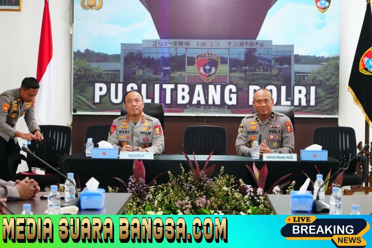 Wakapolri: Puslitbang Harus Urip, Jadi Api Perubahan Polri dan Motor Reformasi Berbasis Riset
