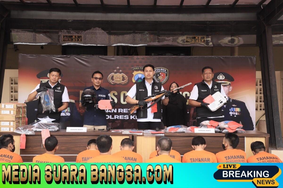 Polres Kediri Kota Sukses Ungkap 8 Selama Operasi Sikat Semeru 2025