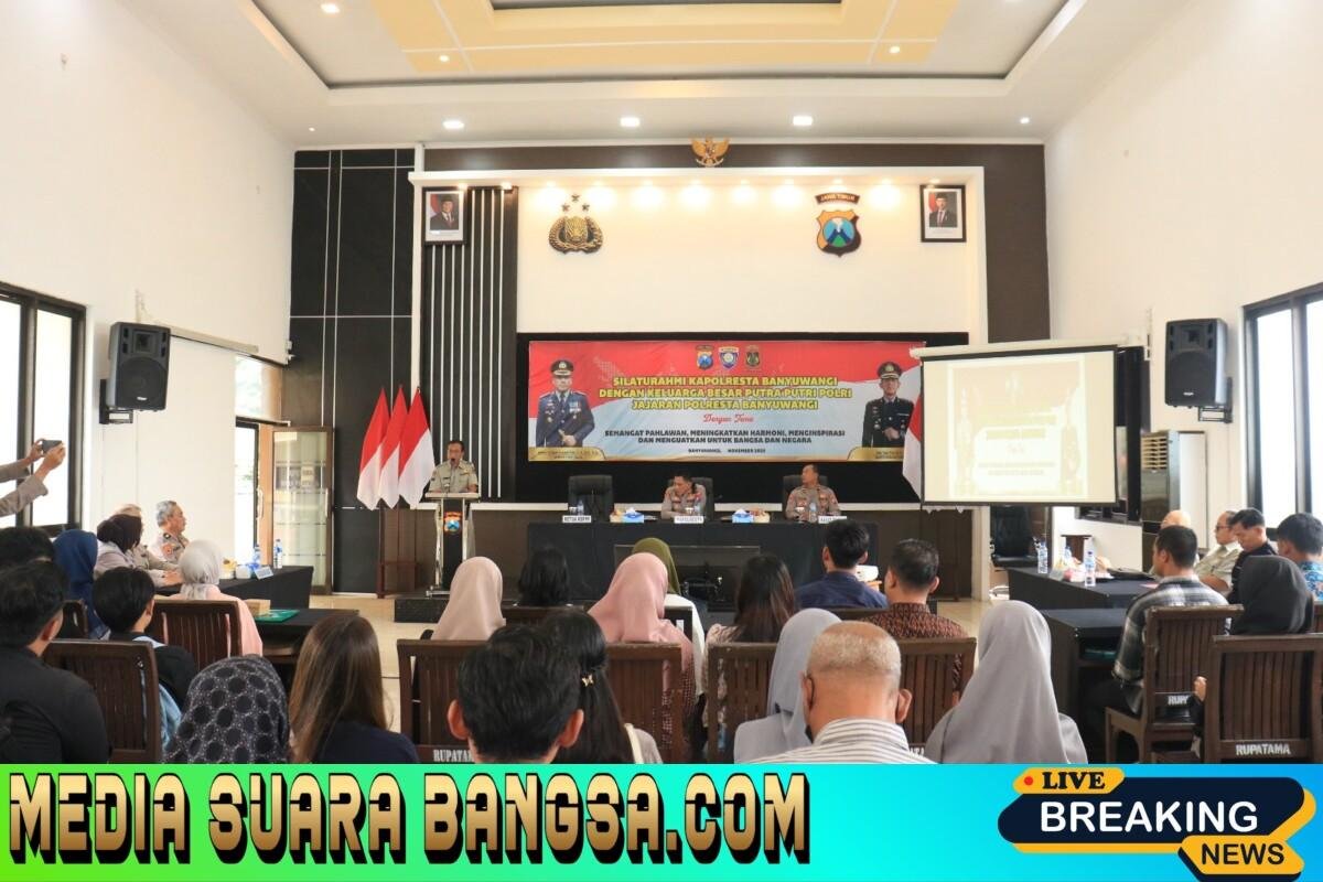 Hangat dan Penuh Makna, Kapolresta Banyuwangi Bersilaturahmi dengan Putra Putri Polri
