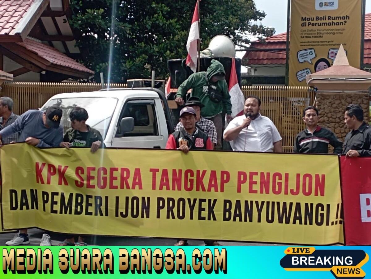 Aksi Damai Jilid II, Puskaptis Banyuwangi “Gruduk” Kantor DPU CKPP: Soroti Dugaan Permainan Mini Kompetisi