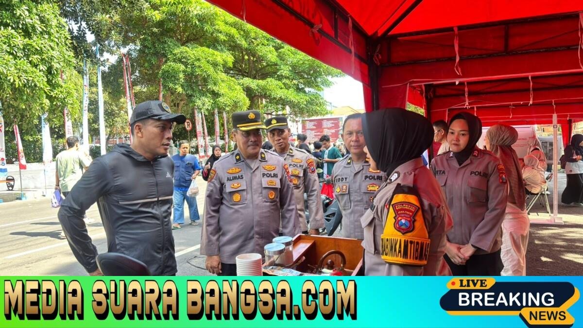 Polresta Banyuwangi Sapa Warga CFD, Gaungkan Rekrutmen Transparan SMA Kemala Taruna & Bintara Brimob