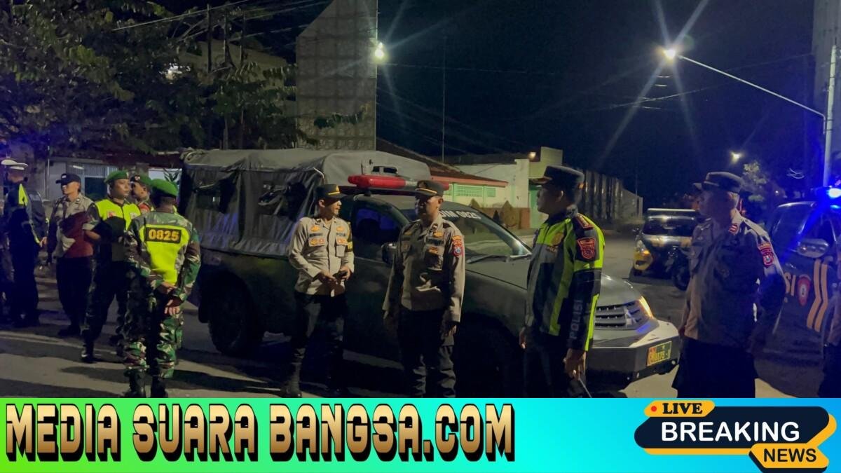 Polresta Banyuwangi Gelar Patroli Gabungan Skala Besar TNI–Polri, Amankan Malam Akhir Pekan