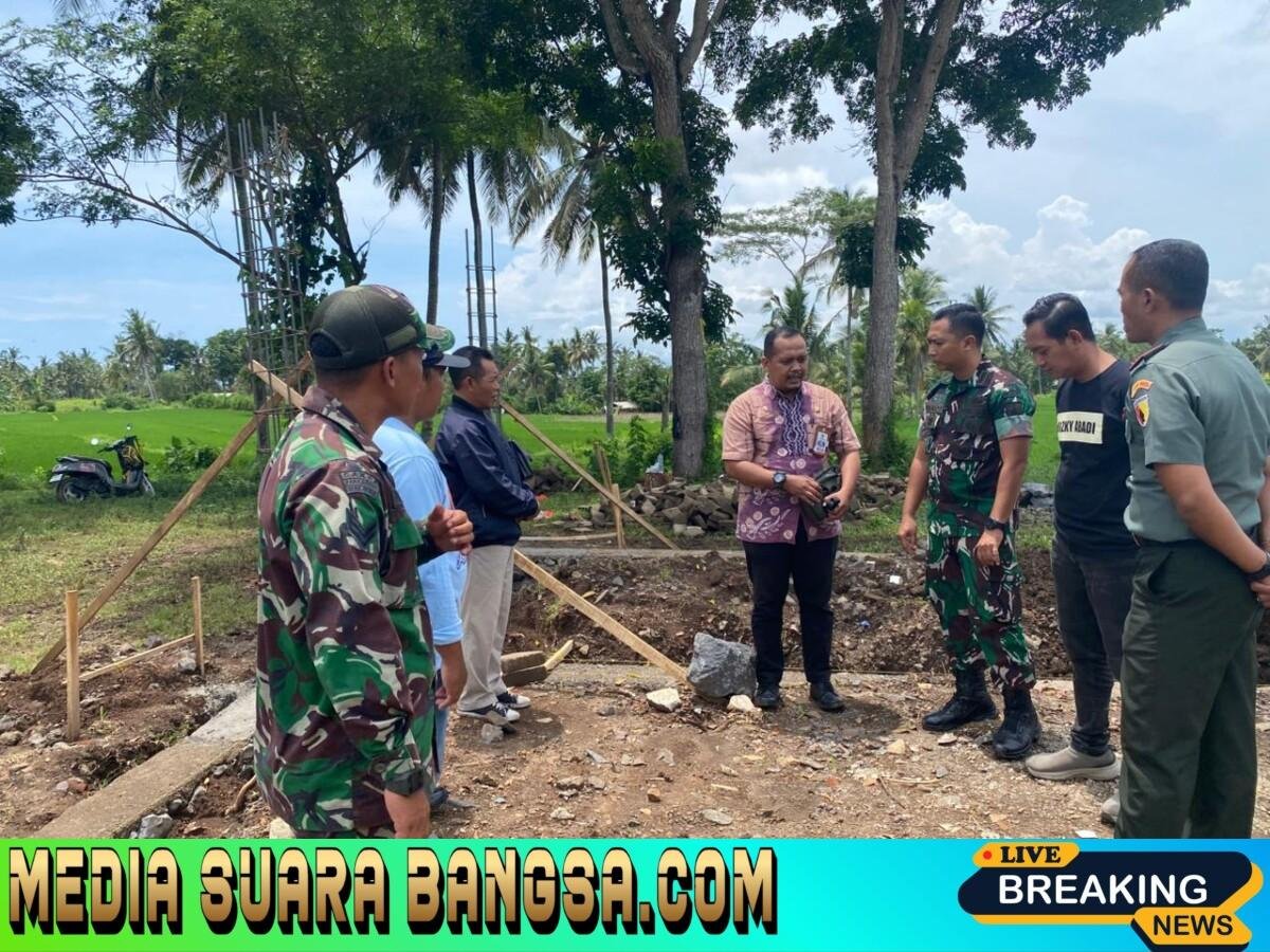 Dandim Turun Langsung ke Olehsari, Babinsa Sertu Paizul Jadi Sorotan Saat Tinjau Progres KDMP