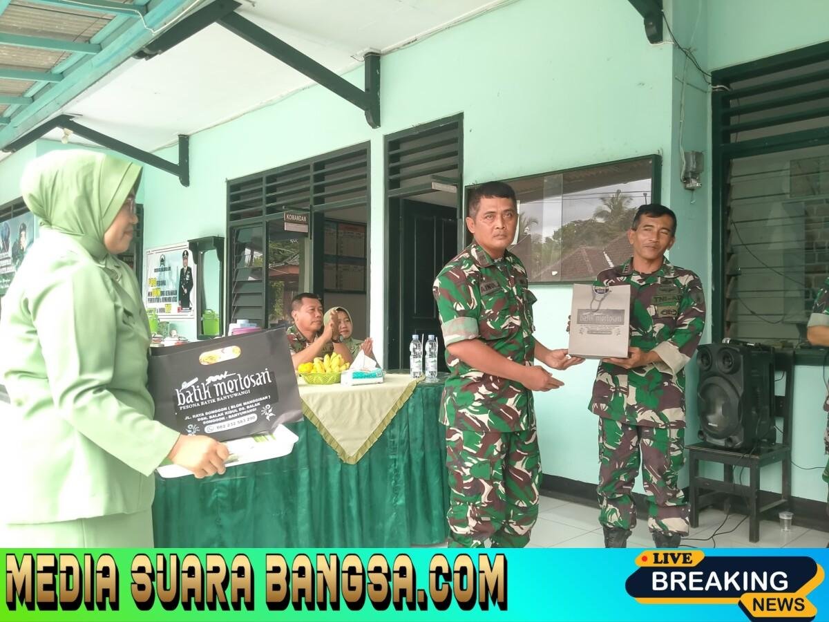 Lepas Sambut Pimpinan : Kapten Kav Andoko Resmi Jadi Komandan Koramil Songgon, Ganti Kapten Inf Totok Yuliyanto