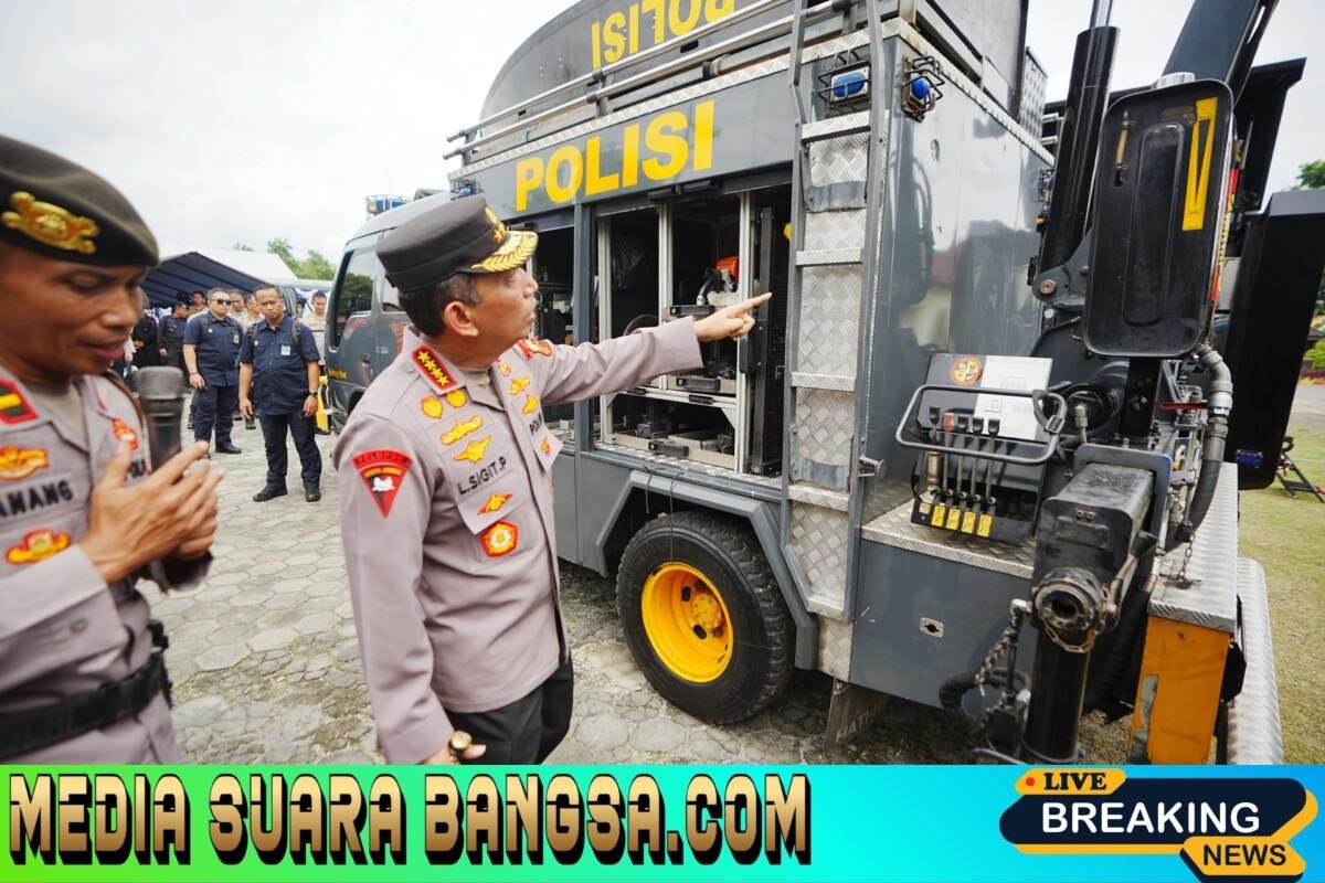 Kapolri Cek Langsung Personel-Sarpras Polda DIY, Pastikan Siap Hadapi Potensi Bencana 