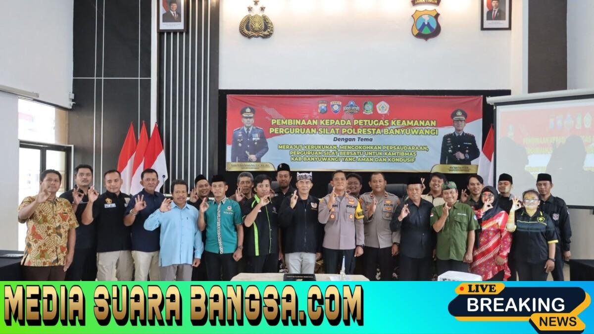 Polresta Banyuwangi Kumpulkan Perguruan Silat, Satukan Ikrar Jaga Kamtibmas