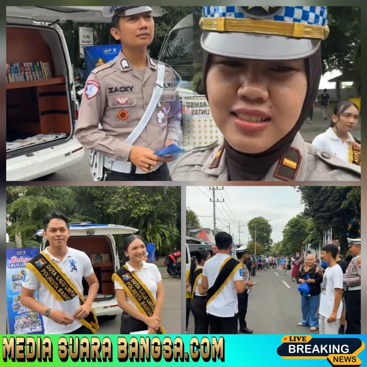 Satlantas Polresta Banyuwangi Semarakkan Car Free Day dengan Sosialisasi “Polisi Sahabat Anak” dan Layanan Edukasi Keselamatan Berlalu Lintas