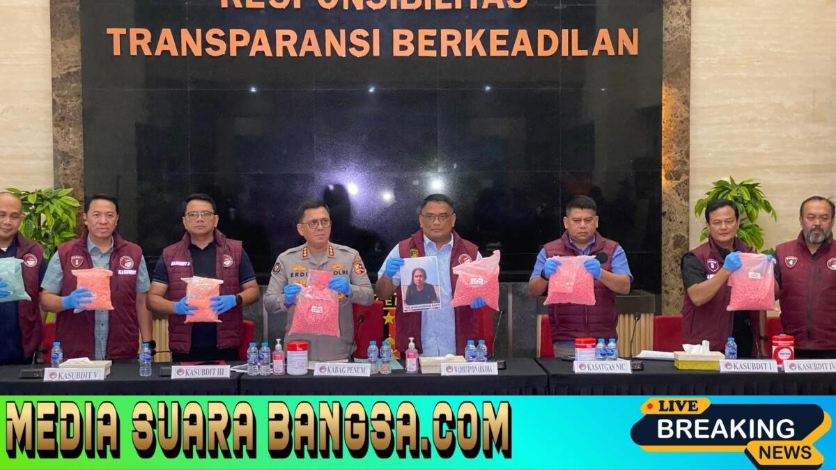 Pengungkapan Pemilik Ekstasi di Tol Lampung, Bareskrim Polri Tetapkan MR sebagai Tersangka