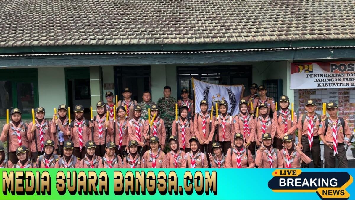 Serka Joko Pitono Dampingi Kegiatan Laksana Pramuka SMAN 1 Tegaldlimo