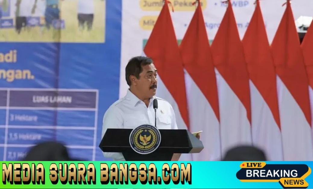 Diinisiasi Menteri Agus Andrianto, Program Ketahanan Pangan Lapas Manfaatkan Lahan ‘Tidur’ dan Untungkan UMKM Lokal