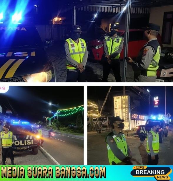 POLSEK KABAT GELAR PATROLI SKALA BESAR CIPTAKAN SITUASI KONDUSIF