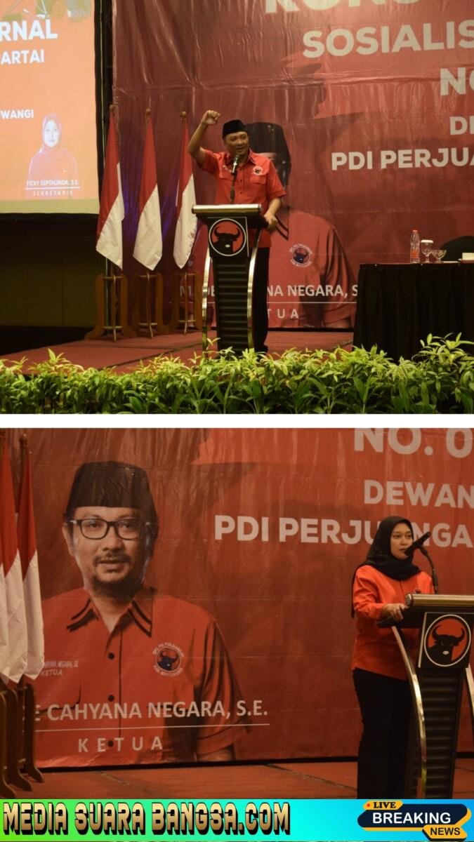 DPC PDI Perjuangan Banyuwangi Konsolidasi Internal dan Sosialisasi Peraturan Partai No. 1 Tahun 2025