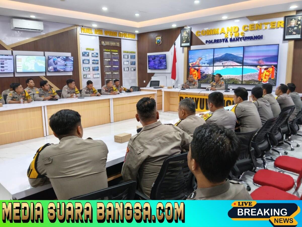 Polresta Banyuwangi Genjot Optimalisasi Peran Bhabinkamtibmas Lewat Anev Terpadu