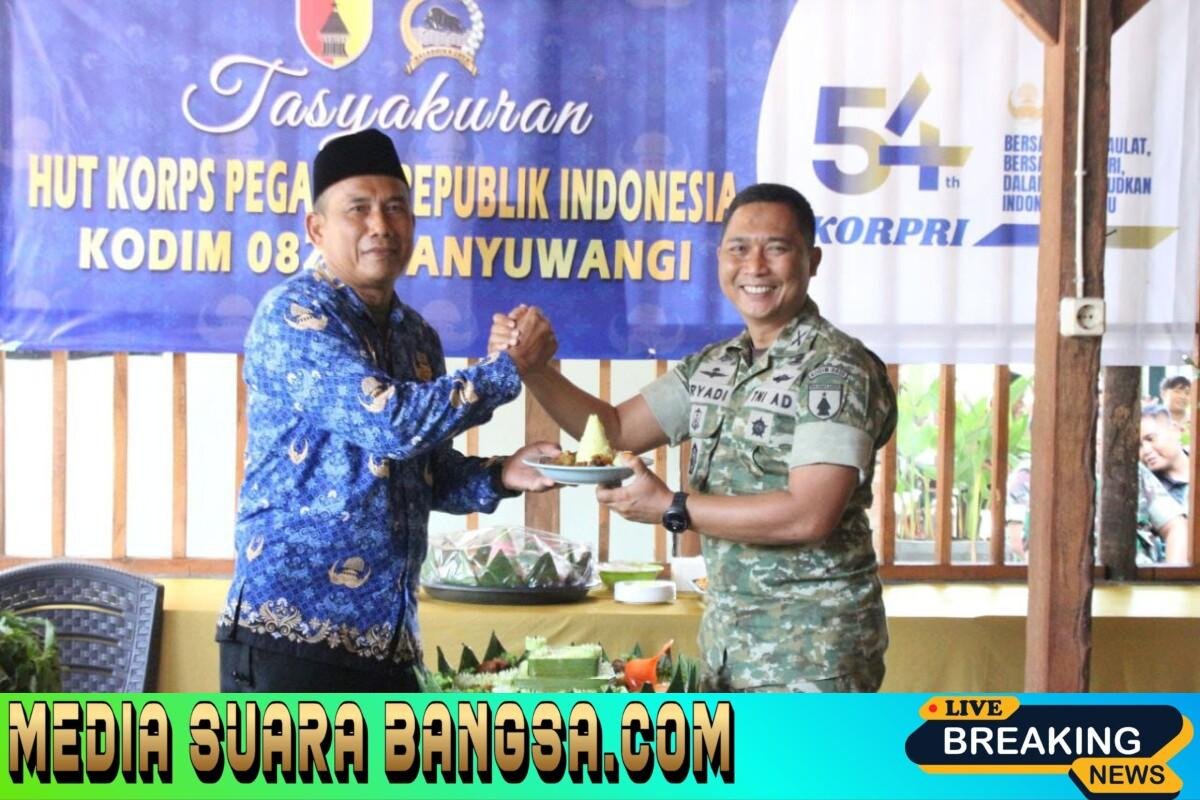 Peringati HUT ke-54 Korpri, Dandim 0825 Banyuwangi Ajak PNS Jadikan Pekerjaan Ladang Ibadah