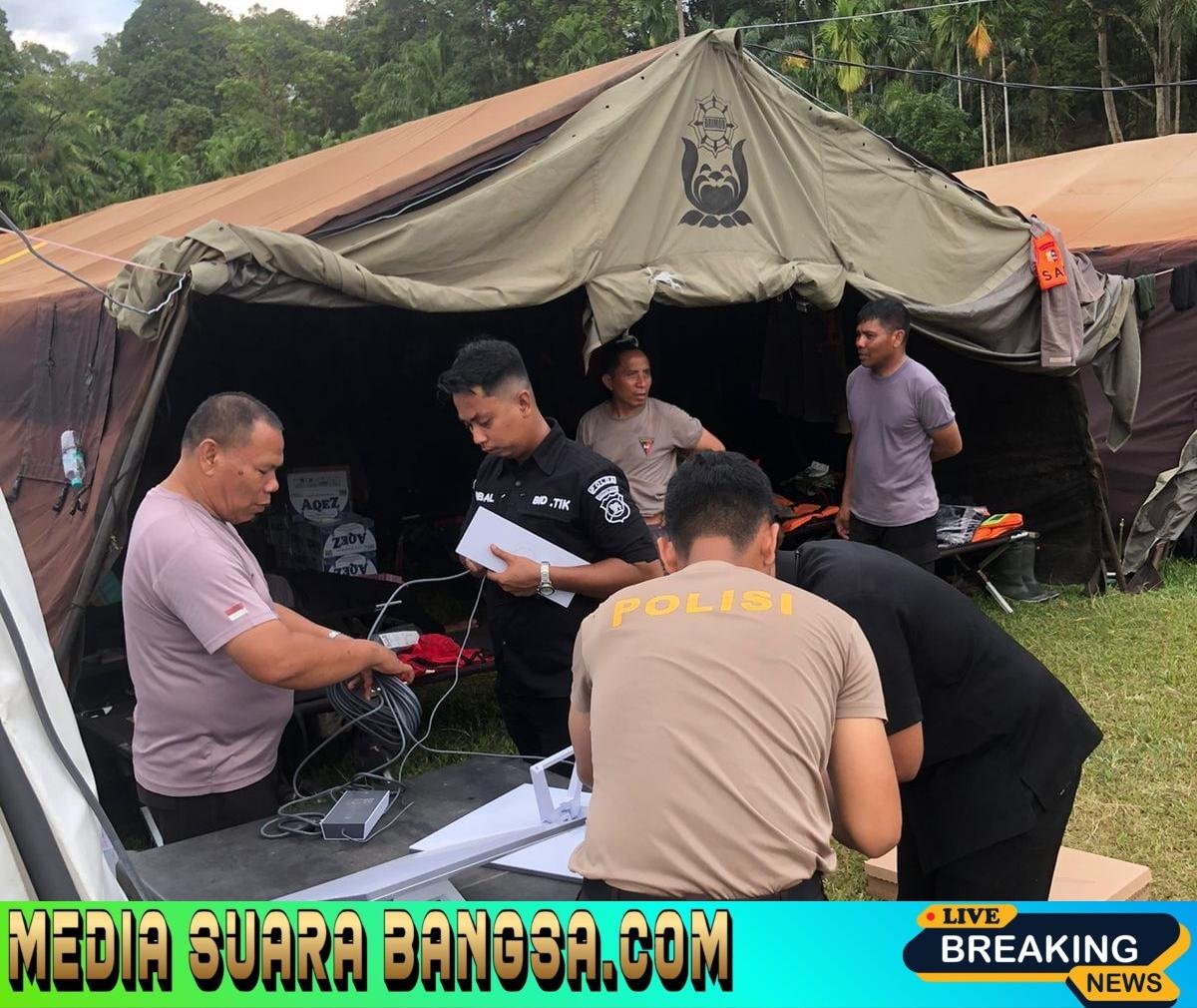 Jaringan Internet Polri Hadir di 76 Titik Bencana: Menghubungkan Harapan, Mengobati Rindu