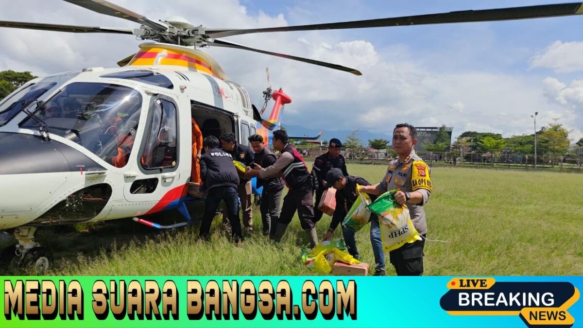 Polri Kirim Bantuan Logistik Via Udara, untuk Korban Banjir Aceh dan Sumatera Utara