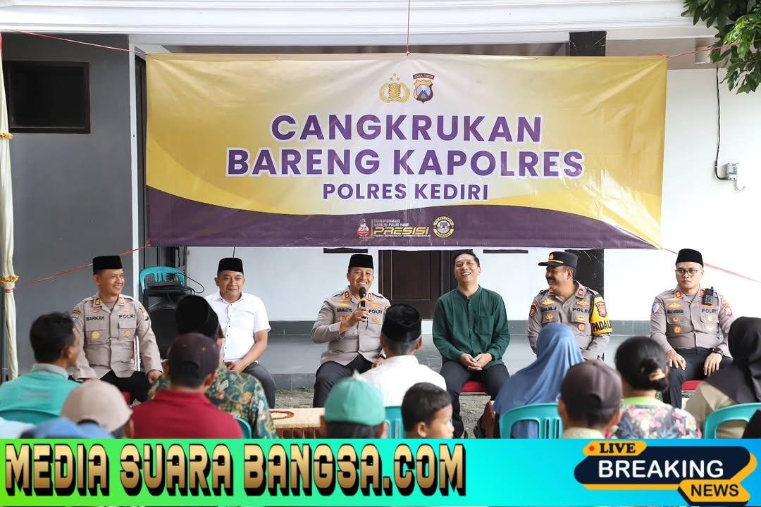 Cangkrukan Bareng Kapolres Kediri Hadirkan Ruang Dialog yang Akrab Bersama Masyarakat