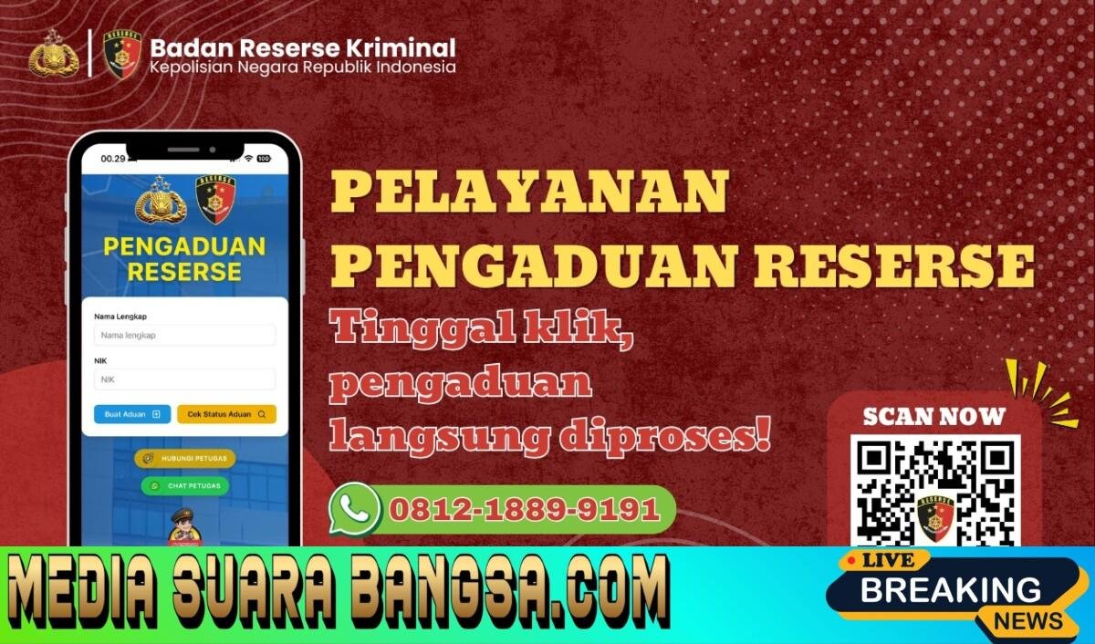 Wakapolri Luncurkan Program Pelayanan Pengaduan Reserse