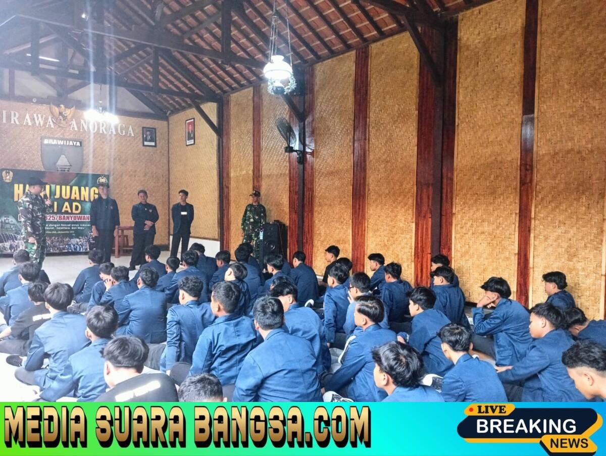 Mengenal TNI Lebih Dekat, SMPN 3 Muncar Tanamkan Disiplin dan Nasionalisme di Kodim 0825/Banyuwangi 