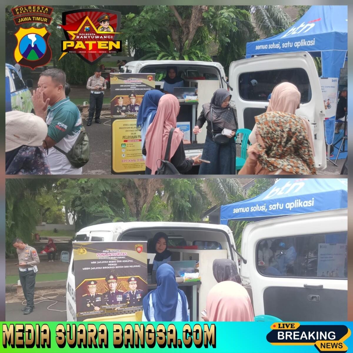 Polresta Banyuwangi Buka Layanan SKCK di CFD Ahmad Yani, Dekatkan Pelayanan Kepolisian kepada Masyarakat