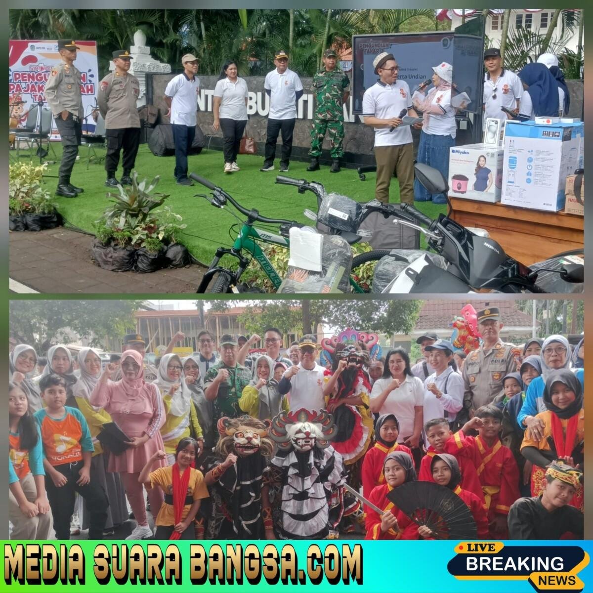 Bunda Rifa Hadir Meriahkan CFD Ahmad Yani, Dampingi Wakil Bupati Banyuwangi dalam Pengundian Pajak Daerah Tahap II