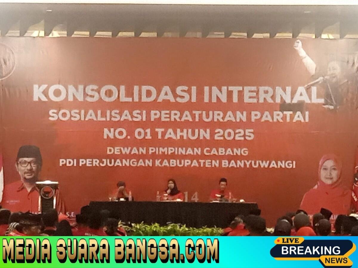 Konsolidasi Internal dan Sosialisasi Peraturan Partai PDIP Kabupaten Banyuwangi
