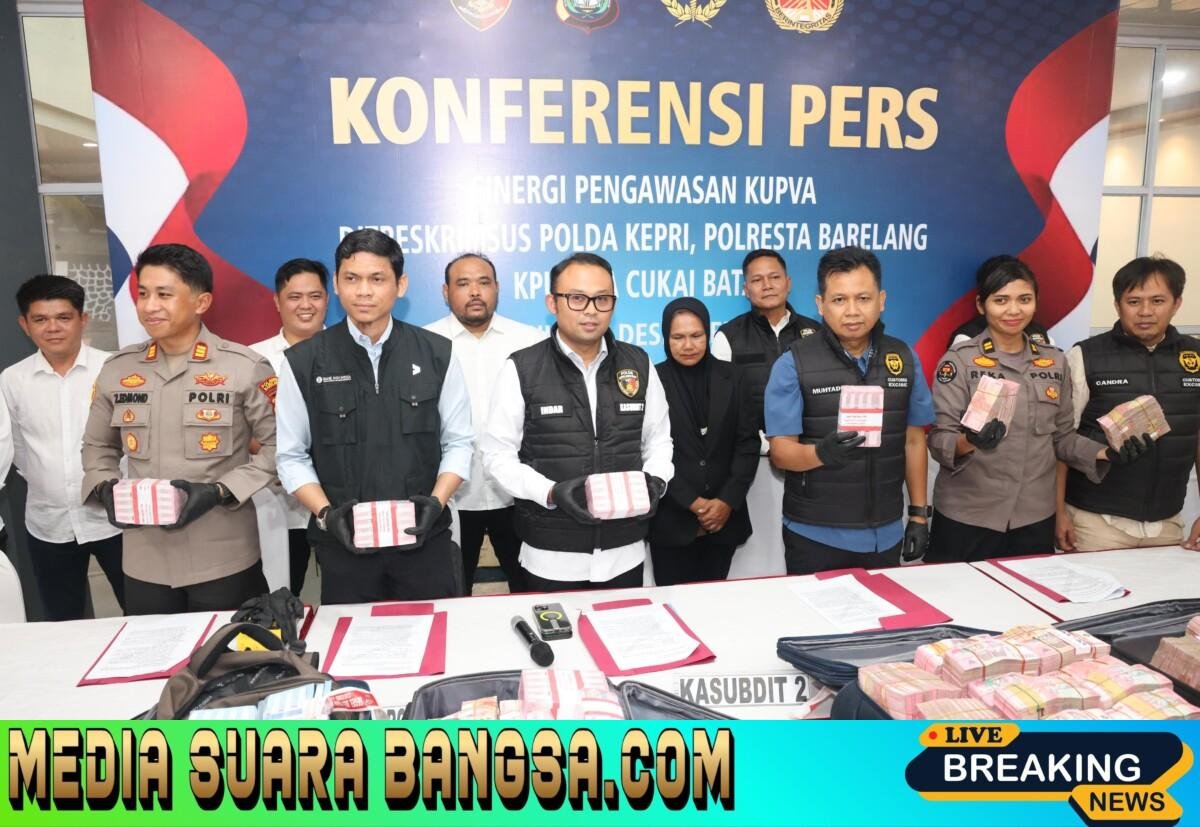 Ditreskrimsus Polda Kepri Gelar Konferensi Pers Terkait Dugaan Pelanggaran Administratif Kepabeanan