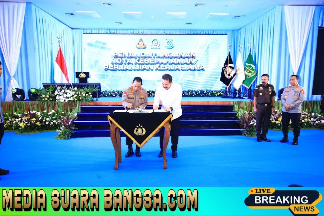 Teken PKS dan MoU, Kapolri Tegaskan Sinergi Polri–Kejaksaan Terapkan KUHP–KUHAP Baru